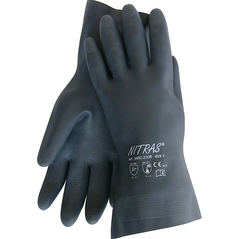 Nitras TOUGH GRIP N - Guanti Da Lavoro In Nitrile Taglia L (50 Paia) - Antiscivolo E Resistenti, Superficie A Squame - 2